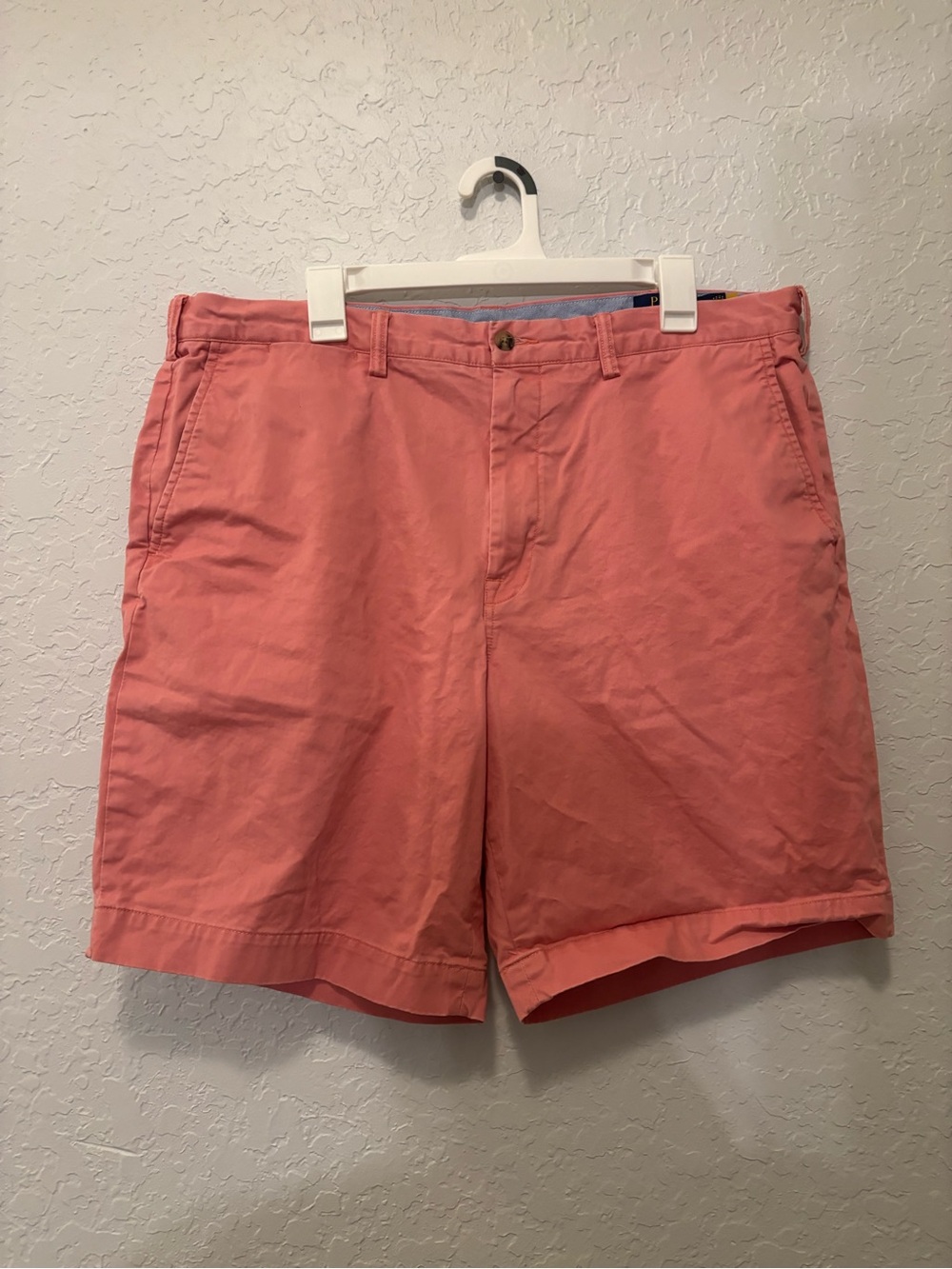 Polo Ralph Lauren men's pink  shorts 38 summer spring chinos with code